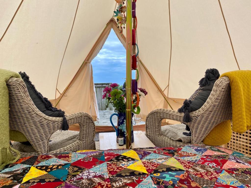 Coastal Stay Bell Tent Porthgain Екстер'єр фото